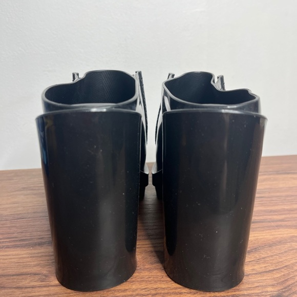 MELISSA PANAPANA MULE Black 90s Platform Office Siren Rachel Green size 5 - Picture 9 of 15